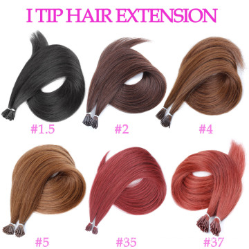 Precio al por mayor I Tip Extensiones de cabello humano